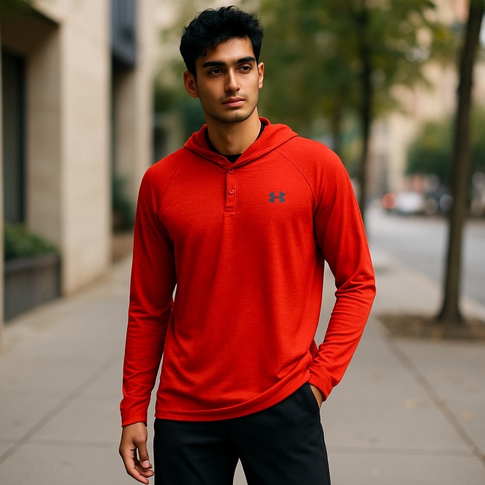 Under Armour Hoodie Long Sleeve Tee Coral Salmon
Lightweight Men’s XL NWOT